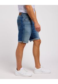 Lee - LEE RIDER SHORT MĘSKIE KRÓTKIE SPODENKI JEANSOWE JEANS WARM BREEZE 112349232. Materiał: jeans. Długość: krótkie #6