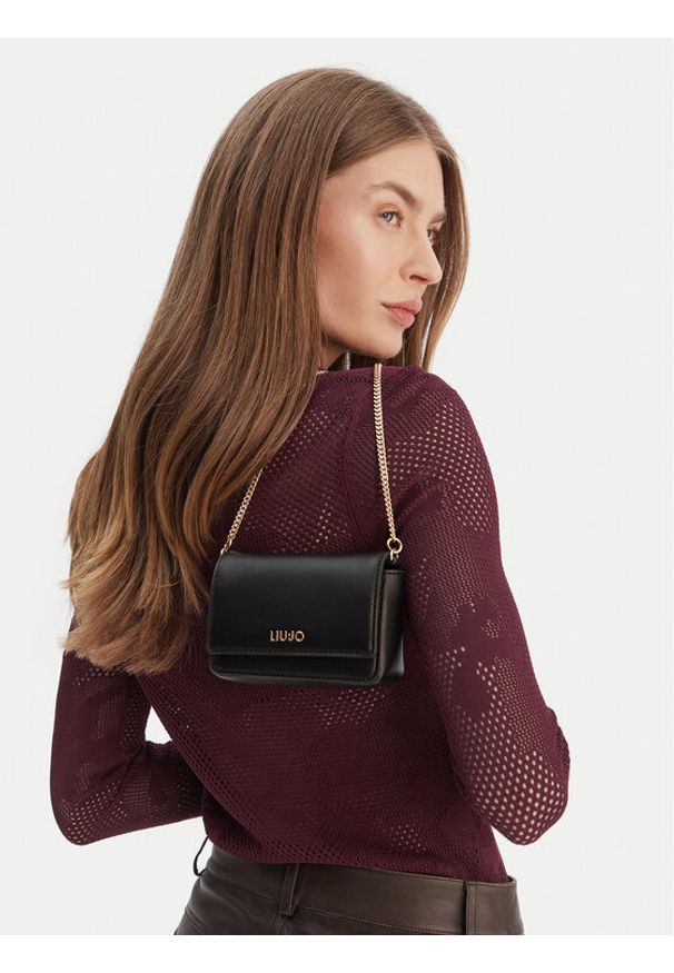 Liu Jo Torebka AA6229 E0958 Czarny. Kolor: czarny. Materiał: skórzane