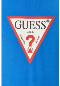 Guess - Bluza M1RQ37.K6ZS1. Okazja: na co dzień. Kolor: niebieski. Wzór: nadruk. Styl: casual #4