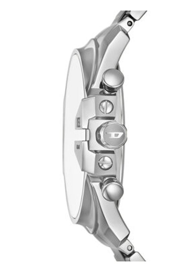 Diesel Zegarek Mega Chief Slim DZ4686 Srebrny. Kolor: srebrny