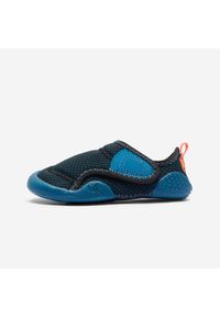 Decathlon - Buty dla dzieci Domyos Babylight. Zapięcie: rzepy. Kolor: wielokolorowy, pomarańczowy, czarny, turkusowy, niebieski. Materiał: materiał