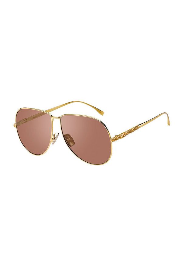 Fendi Okulary przeciwsłoneczne damskie kolor różowy. Kolor: różowy