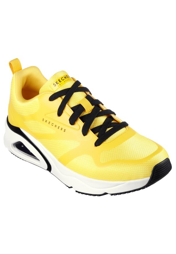 skechers - Tenisówki Skechers Model Tres-air Uno Kolor żółty. Kolor: żółty. Materiał: syntetyk, tkanina