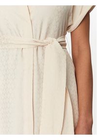 LOLA CASADEMUNT Sukienka koszulowa MS2516004 Écru Regular Fit. Materiał: wiskoza. Typ sukienki: koszulowe #2
