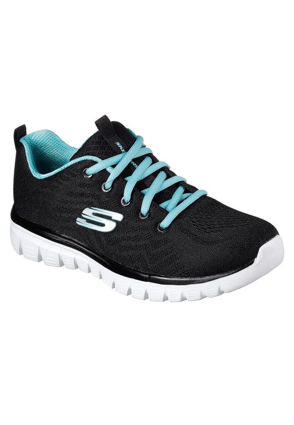 skechers - Buty do chodzenia damskie Skechers Graceful Get Connected. Zapięcie: sznurówki. Kolor: czarny. Materiał: syntetyk, materiał. Szerokość cholewki: normalna. Sport: turystyka piesza