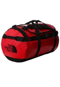 Torba The North Face Base Camp Duffel L 0A52SB54A1 - czerwona. Kolor: czerwony. Materiał: nylon. Wzór: paski. Sport: fitness #1