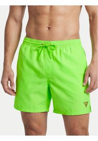 Guess Szorty kąpielowe F6GT24 WG282 MEDIUM Zielony Regular Fit. Kolor: zielony. Materiał: syntetyk #1