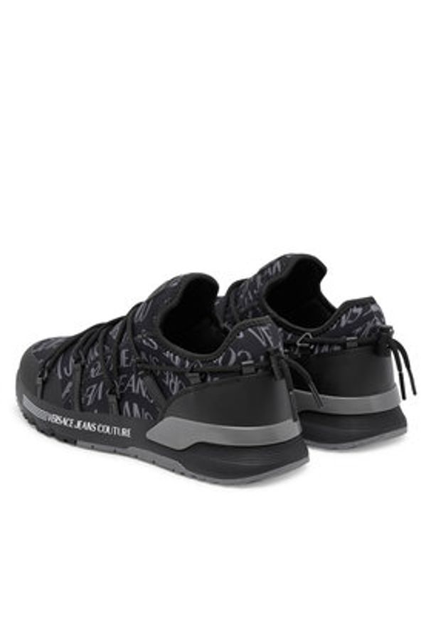 Versace Jeans Couture Sneakersy 79YA3SA6 ZSD06 U23 Czarny. Kolor: czarny. Materiał: skóra