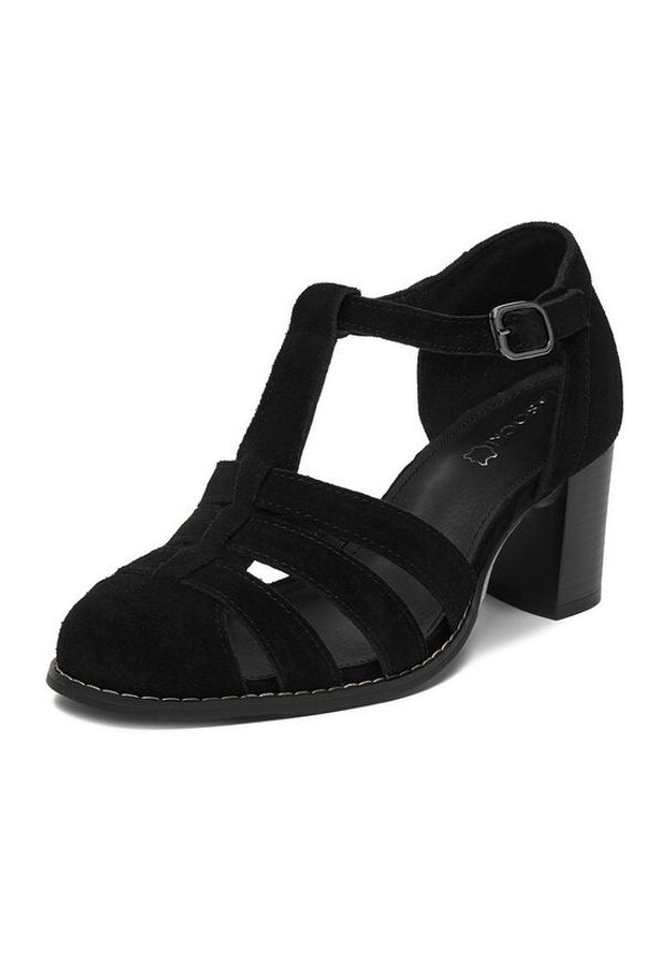 Lasocki Półbuty CEO-25F531-3 Czarny. Kolor: czarny. Materiał: zamsz, skóra