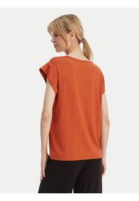 Emporio Armani T-Shirt EW003407 AF20240 U4098 Czerwony Regular Fit. Kolor: czerwony. Materiał: wiskoza #4