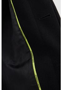 Karl Lagerfeld płaszcz wełniany 523799.455082 kolor czarny przejściowy. Kolor: czarny. Materiał: wełna. Styl: klasyczny #2