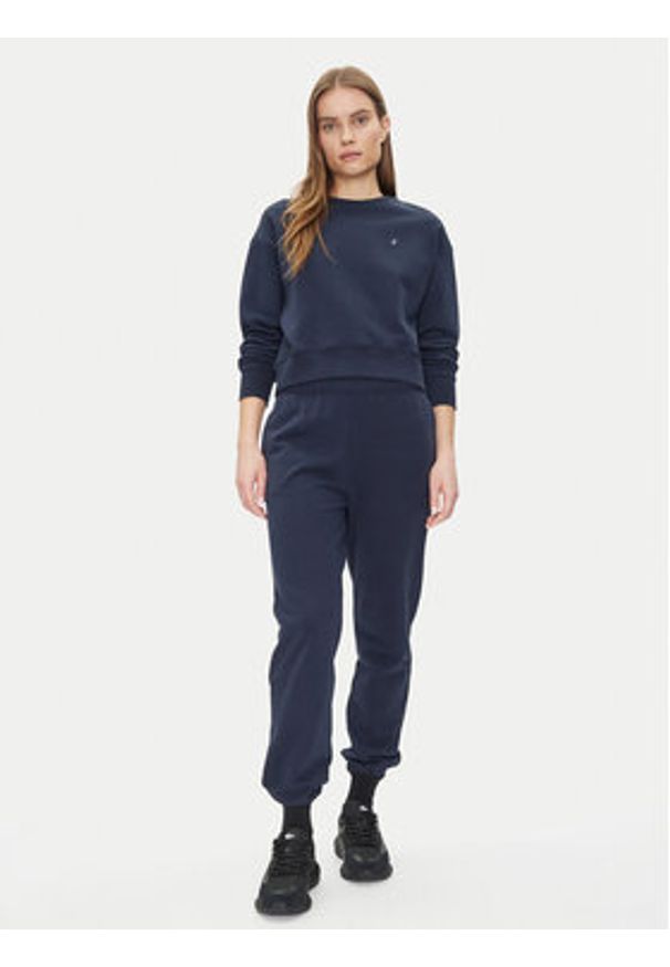 Save The Duck Spodnie dresowe DF1192W CLEE20 Granatowy Regular Fit. Kolor: niebieski. Materiał: bawełna
