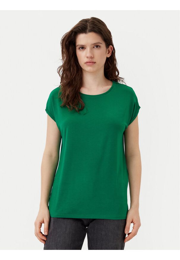 Vero Moda T-Shirt Ava 10284468 Zielony Regular Fit. Kolor: zielony. Materiał: lyocell