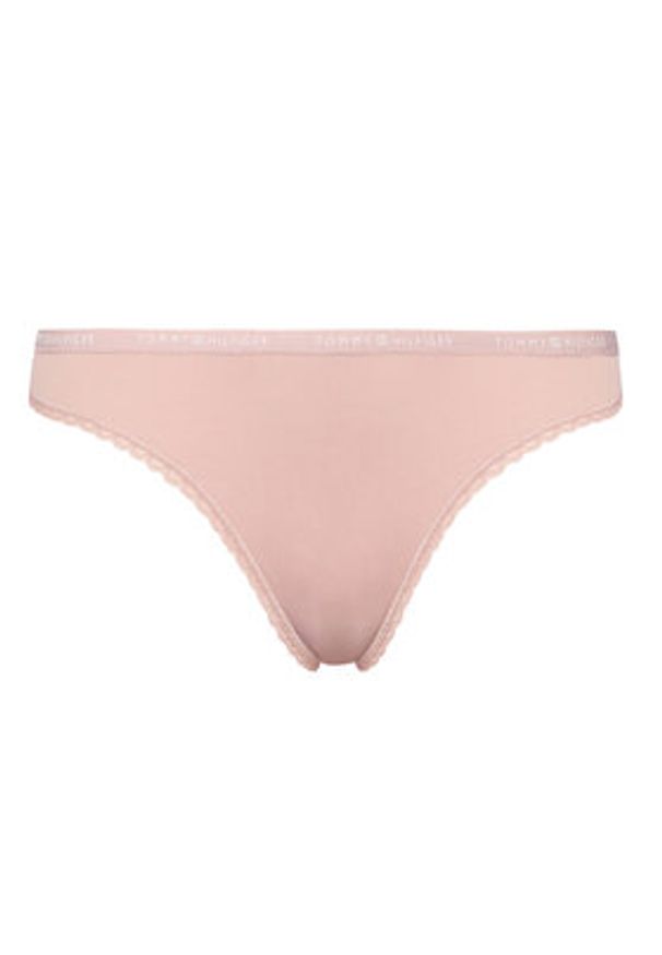 TOMMY HILFIGER - Tommy Hilfiger Komplet 3 par stringów UW0UW05882 Kolorowy. Materiał: syntetyk. Wzór: kolorowy