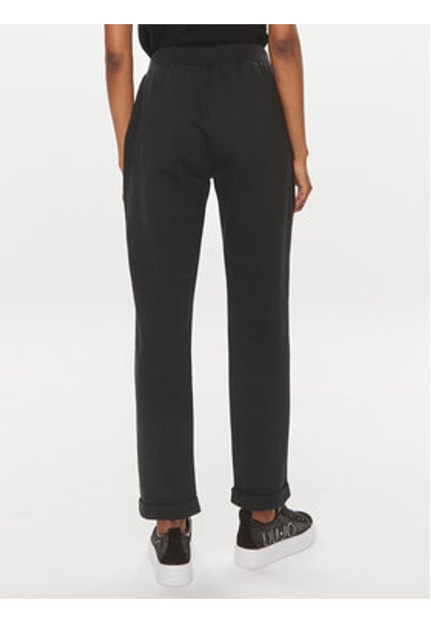 Liu Jo Sport Spodnie dresowe TA4172 FS090 Czarny Regular Fit. Kolor: czarny. Materiał: bawełna