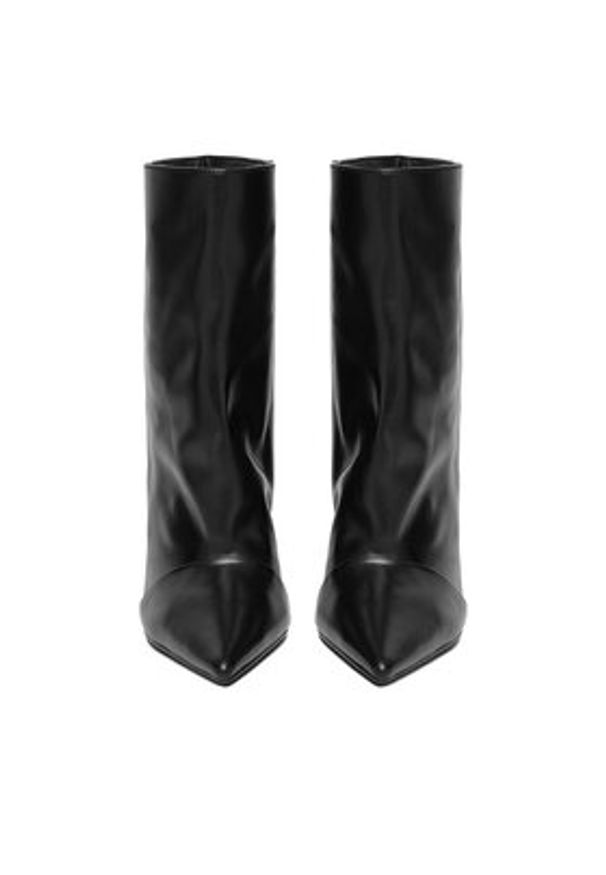 Eva Minge Botki EO-KIRA-1680-1604 Czarny. Kolor: czarny. Materiał: skóra