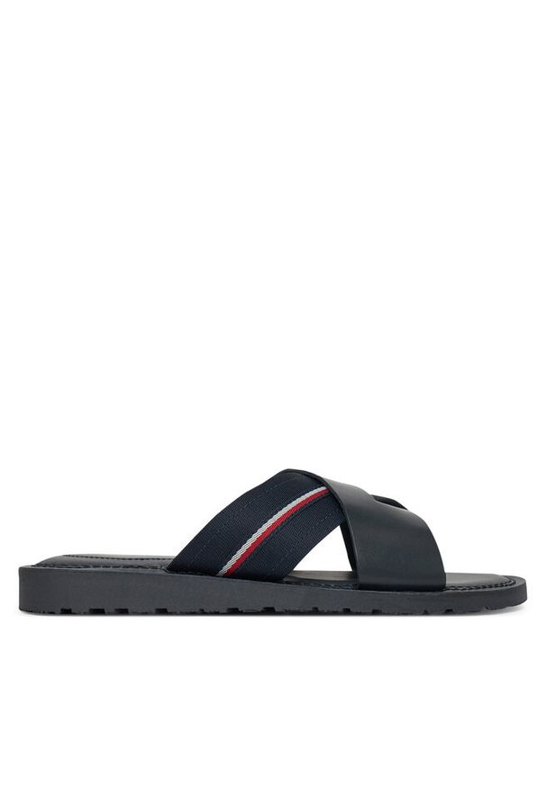 TOMMY HILFIGER - Klapki Tommy Hilfiger. Kolor: niebieski