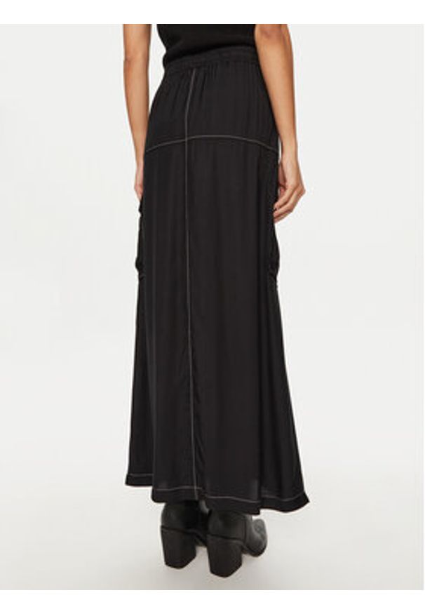 Pinko - PINKO Spódnica midi Gulp 103564 A1WU Czarny Regular Fit. Kolor: czarny. Materiał: wiskoza