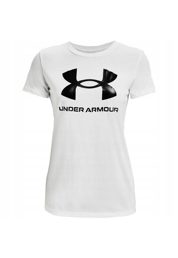 Under Armour - Damska Koszulka Z Grafiką Live Sportstyle. Kolor: biały
