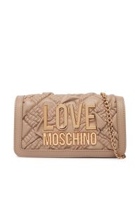 Love Moschino - LOVE MOSCHINO Torebka JC5603PP1PL1010A Beżowy. Kolor: beżowy. Materiał: skórzane #1