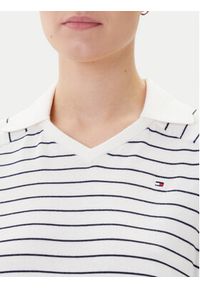 TOMMY HILFIGER - Tommy Hilfiger Polo WW0WW45694 Granatowy Regular Fit. Typ kołnierza: polo. Kolor: niebieski. Materiał: bawełna #5