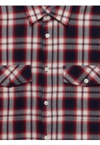 Big-Star - Koszula męska bawełniana w kratę czerwona Koliserson 603. Typ kołnierza: kołnierzyk klasyczny. Kolor: czerwony. Materiał: bawełna. Wzór: aplikacja, jodełka. Styl: elegancki, klasyczny #2