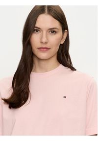 TOMMY HILFIGER - Tommy Hilfiger T-Shirt Modern Flag WW0WW43597 Różowy Relaxed Fit. Kolor: różowy. Materiał: bawełna #3