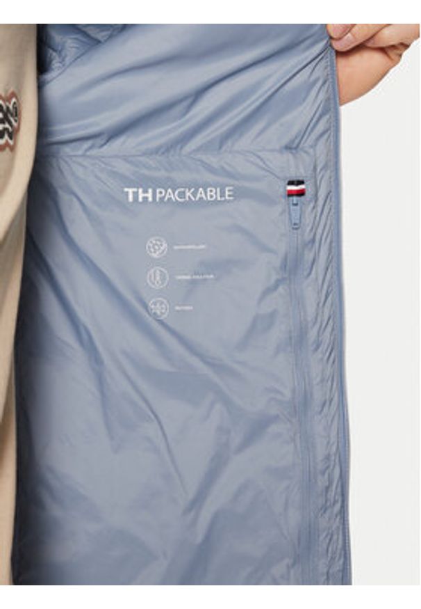 TOMMY HILFIGER - Tommy Hilfiger Kurtka przejściowa MW0MW37634 Niebieski Regular Fit. Kolor: niebieski. Materiał: syntetyk