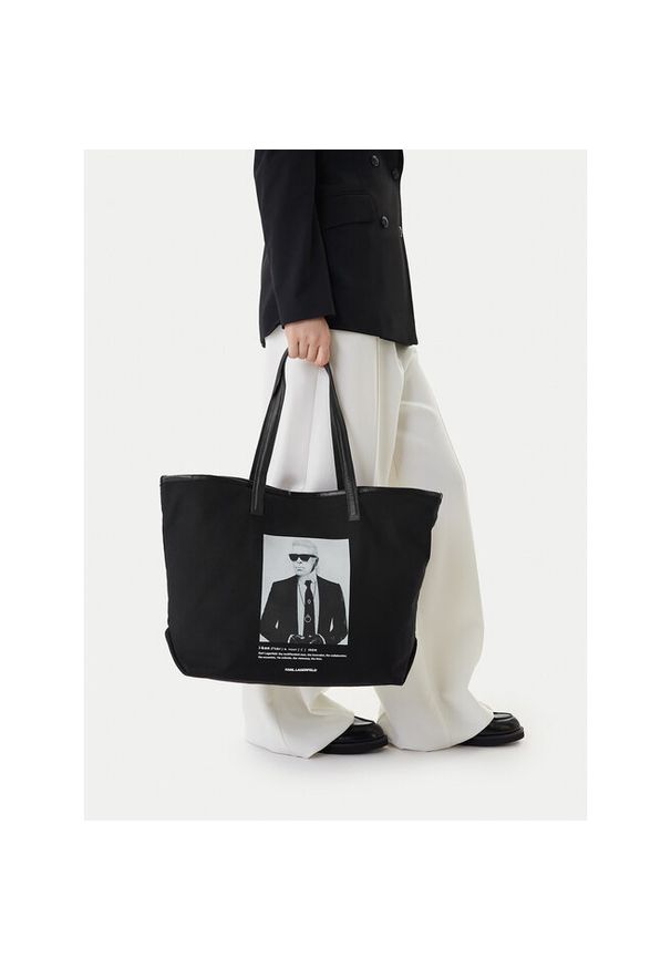Karl Lagerfeld - Torebka KARL LAGERFELD. Kolor: czarny