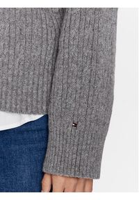 TOMMY HILFIGER - Tommy Hilfiger Sweter WW0WW39003 Szary Oversize. Kolor: szary. Materiał: syntetyk, bawełna #2