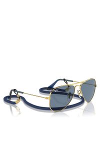 Ray-Ban Okulary przeciwsłoneczne Mini Aviator Summer Capsule 0RJ9506S 223/1U Złoty. Kolor: złoty #1