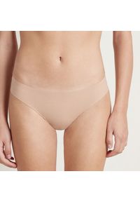 Intica - Figi bezszwowe gładkie do codziennego użytku Jozefa. Kolor: beżowy. Materiał: materiał, skóra. Wzór: gładki #11