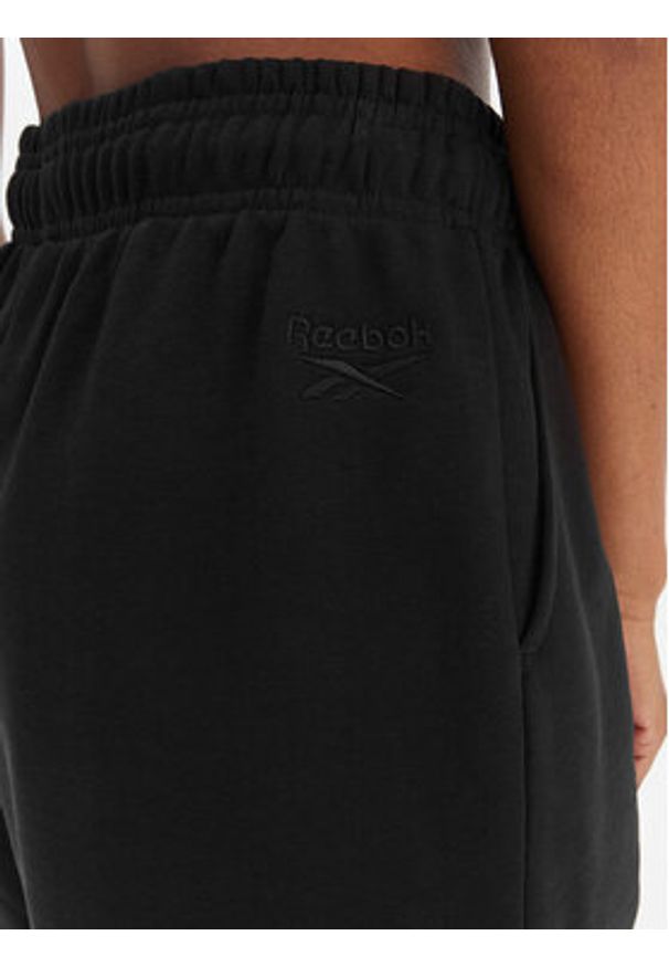 Reebok Szorty sportowe Karin RK25504CCW Czarny Regular Fit. Kolor: czarny. Materiał: bawełna, syntetyk