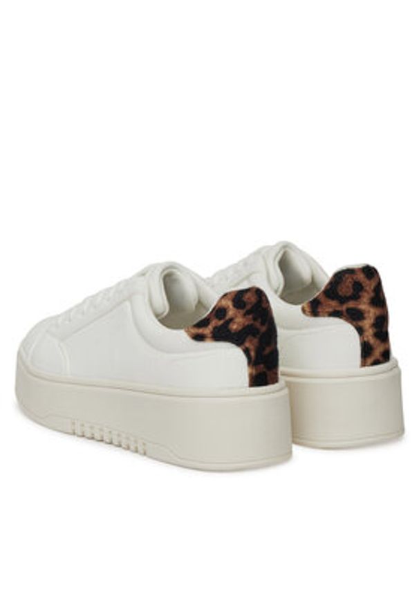 DeeZee Sneakersy AM25232-R Biały. Kolor: biały. Materiał: skóra