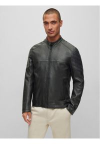 BOSS - Kurtka skórzana Boss. Kolor: czarny. Materiał: skóra #1