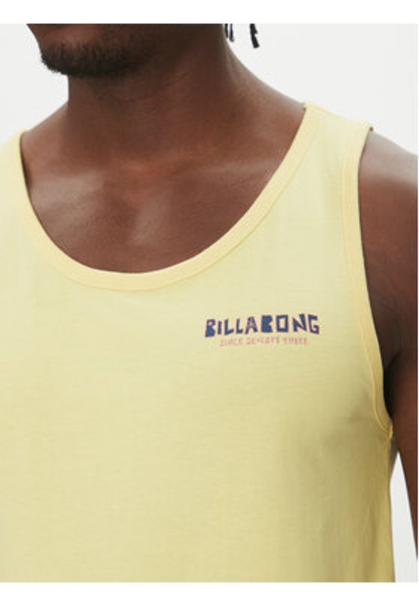 Billabong Tank top Twin Peaks Premium Tk 24A451505 Żółty Muscle Fit. Kolor: żółty. Materiał: bawełna