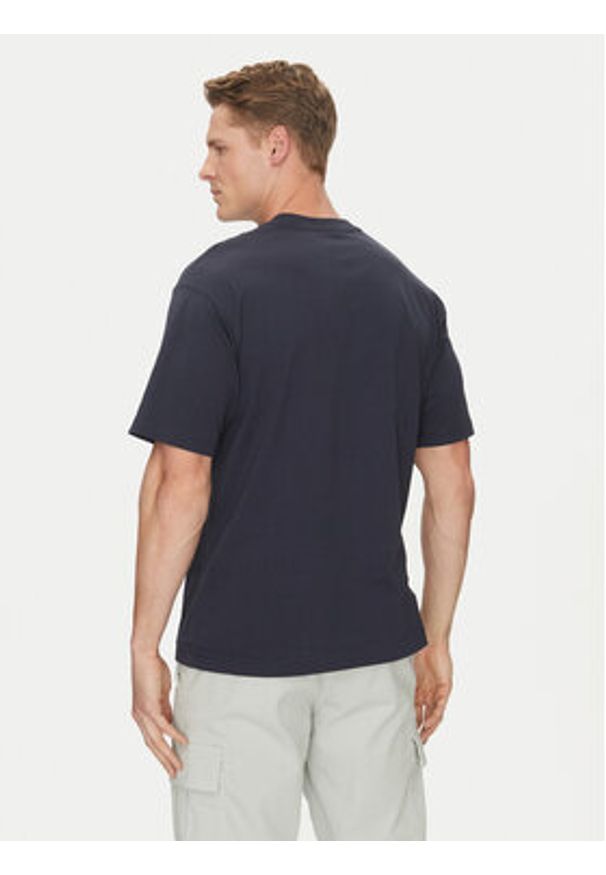 Vans T-Shirt Essential VN000HPZ Granatowy Loose Fit. Kolor: niebieski. Materiał: bawełna