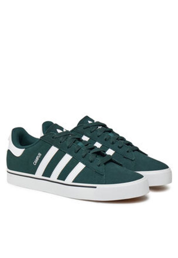 Adidas - adidas Sneakersy Campus Vulc JI1913 Zielony. Kolor: zielony. Materiał: skóra, zamsz. Model: Adidas Campus