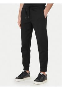 Armani Exchange Spodnie dresowe XM000373 AF10818 UC001 Czarny Regular Fit. Kolor: czarny. Materiał: bawełna #1