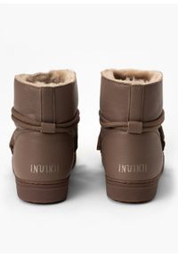 Inuikii - Śniegowce damskie INUIKII FULL LEATHER. Okazja: do pracy, na spacer, na co dzień. Kolor: brązowy. Styl: casual #3