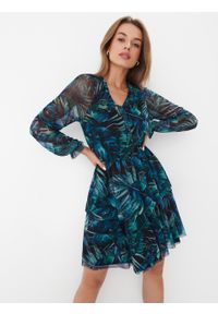 Mohito - Sukienka mini w roślinny print - Zielony. Kolor: zielony. Wzór: nadruk. Długość: mini #2