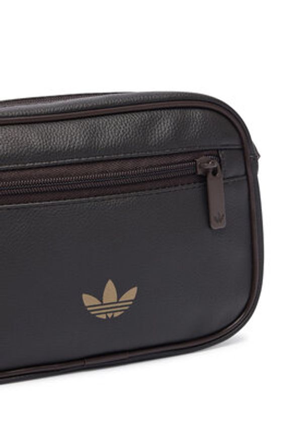Adidas - adidas Saszetka Adicolor Classic Mini Airliner KS6907 Brązowy. Kolor: brązowy. Materiał: skóra