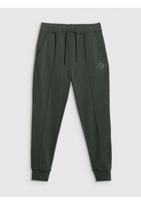 4f - 4F Spodnie dresowe joggery męskie - zielone XXL. Kolor: zielony. Materiał: dresówka