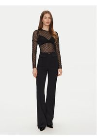 Elisabetta Franchi Body BO-021-51E2-V260 Czarny Slim Fit. Kolor: czarny. Materiał: syntetyk