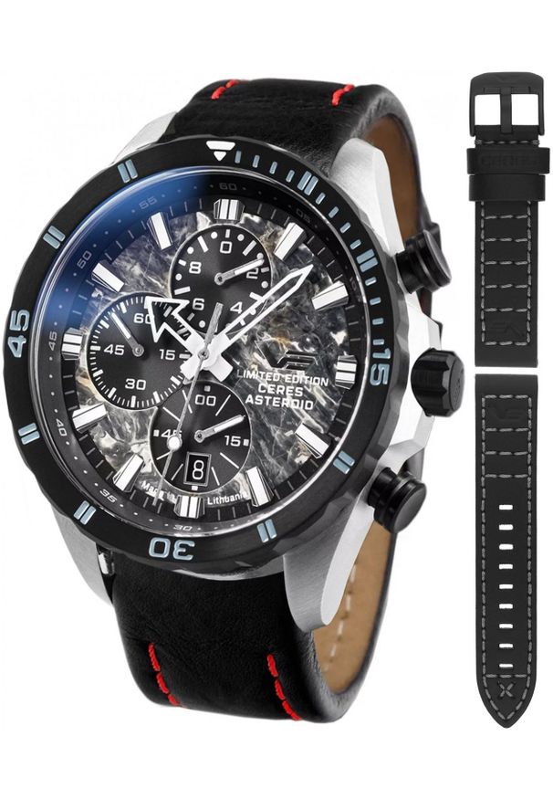 Zegarek męski Vostok Europe 6S10-320E693LBR czarny. Kolor: czarny