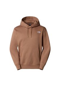 Bluza męska The North Face Essential Oversize Hood 0A89ES6IH1 - brązowa. Okazja: na co dzień. Typ kołnierza: bez kaptura. Kolor: brązowy. Materiał: materiał, poliester, bawełna. Styl: klasyczny, casual