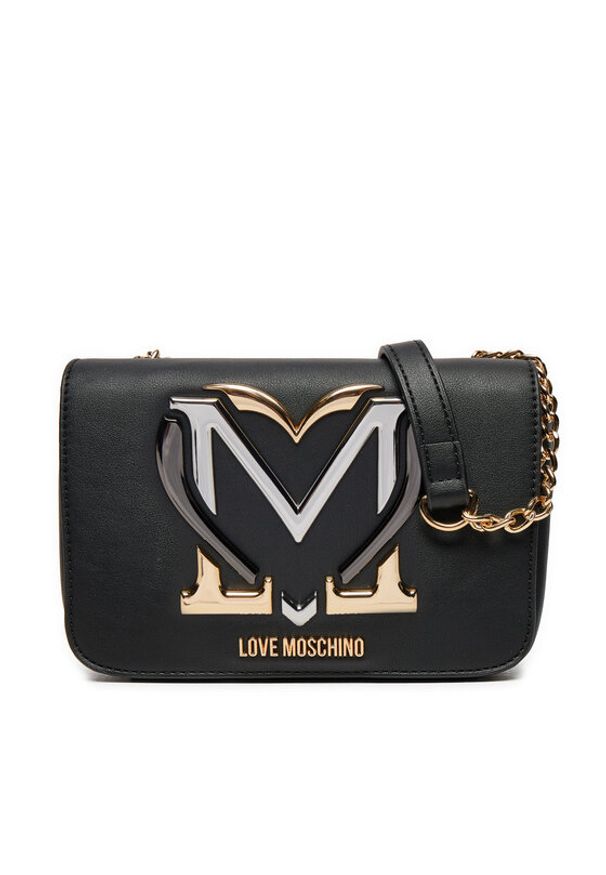 Love Moschino - LOVE MOSCHINO Torebka JC4332PP0LKN0000 Czarny. Kolor: czarny. Materiał: skórzane