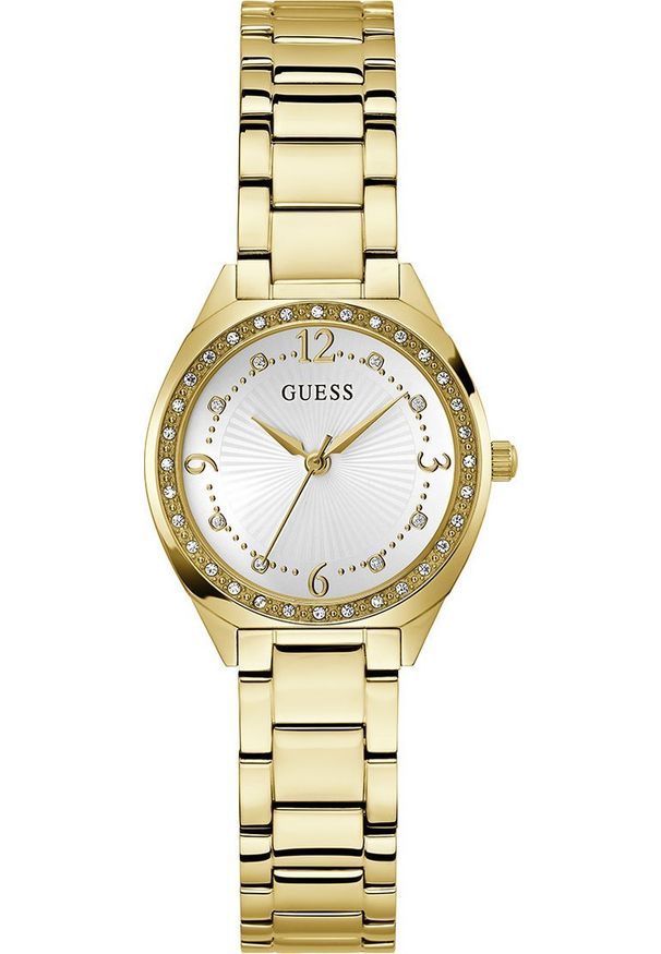 Zegarek damski Guess GW0767L2 CYRKONIE złoty. Kolor: złoty