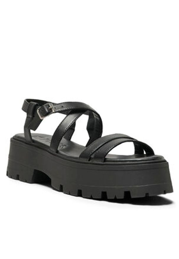 ONLY Shoes Sandały Onlmercery-1 15319625 Czarny. Kolor: czarny. Materiał: skóra