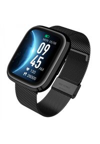 GARETT - Smartwatch Garett GRC Style czarny stalowy. Rodzaj zegarka: smartwatch. Kolor: wielokolorowy, czarny, szary. Styl: casual, elegancki, sportowy